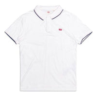 Men's Levis Loose Casual Pure Cotton Short Sleeve White Polo Shirt 85633-0000