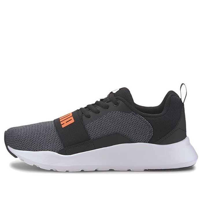 (GS) PUMA Unisex-Child Wired Knit Low Top Running Shoes Grey/Black 367381-09