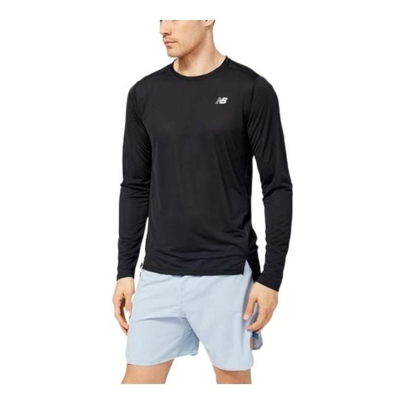 New Balance Accelerate Long Sleeve T-shirt Asia Sizing 'Black' MT23225-BK