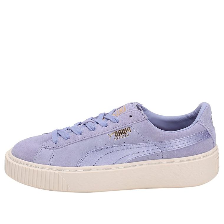 (WMNS) PUMA Suede Platform Satin Purple 365828-01