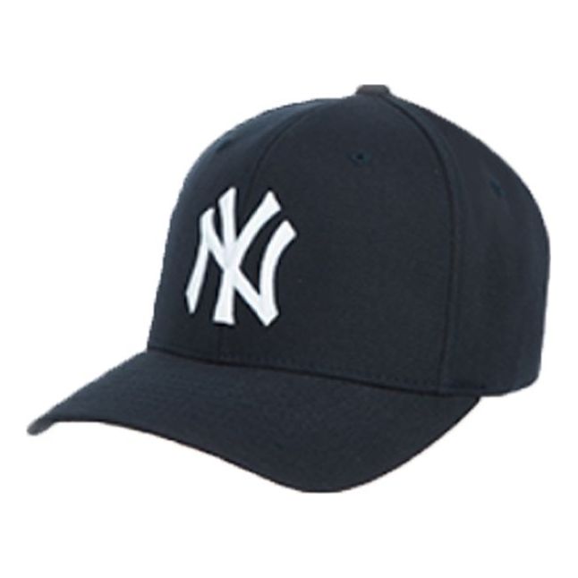 MLB Large Logo Embroidered Baseball Cap Navy Blue 32CP12011