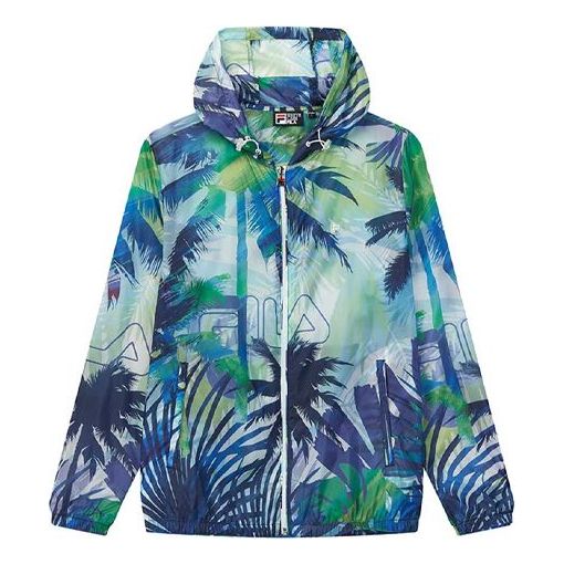Yellow FILA Athleisure Casual Sports Woven Windproof Jacket Green F11M028708F-PU