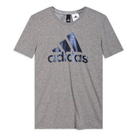 Men's adidas Sports Short Sleeve Gray T-Shirt CV4506