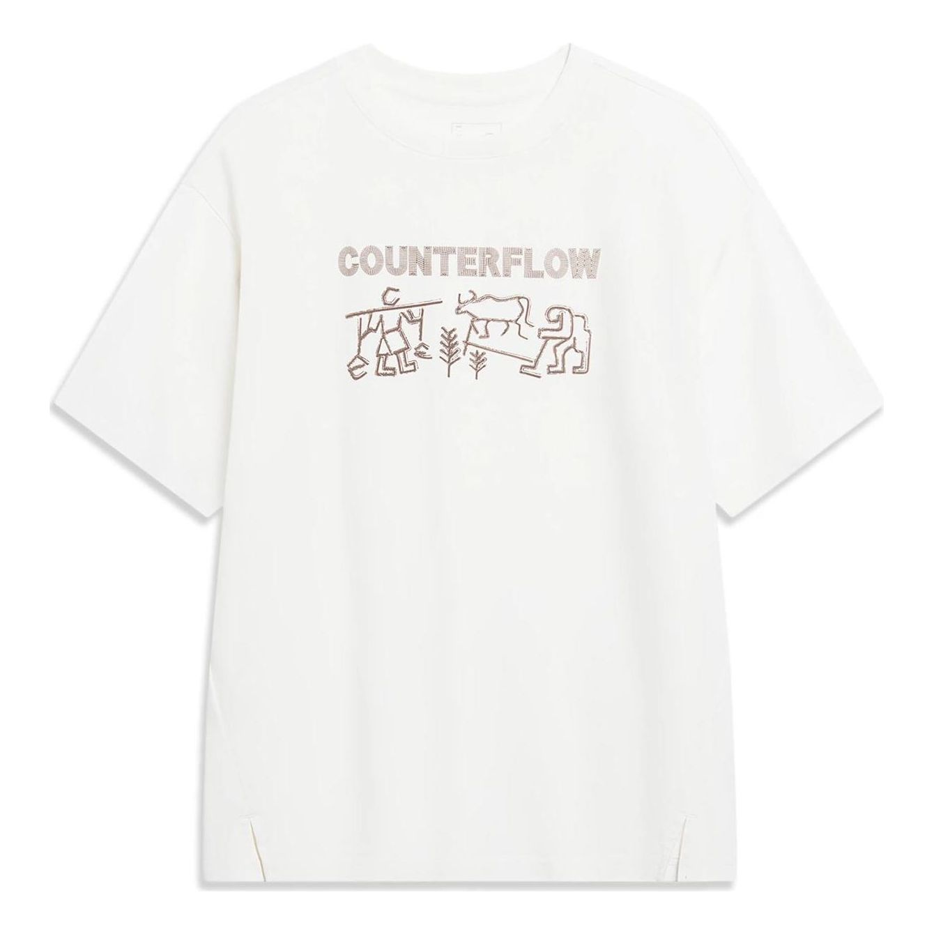 Li-Ning Counterflow Graphic T-shirt 'White' AHST605-1