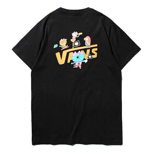 Men's Vans Asian Artist Crossover Series Pattern Printing Short Sleeve Black VN0A4RASBLK