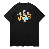 Men's Vans Asian Artist Crossover Series Pattern Printing Short Sleeve Black VN0A4RASBLK