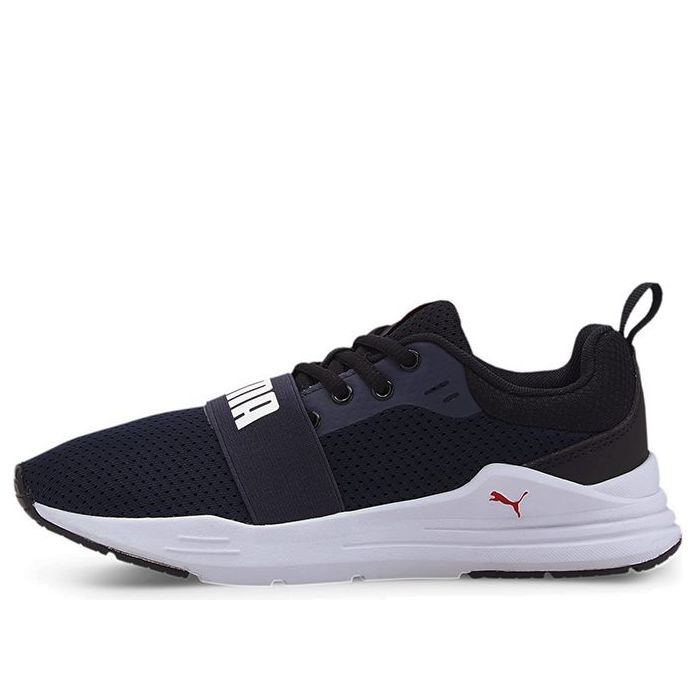 (GS) PUMA Wired Run Agile Imeva Low Running Shoes White/Blue 374214-03