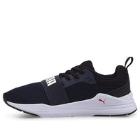 (GS) PUMA Wired Run Agile Imeva Low Running Shoes White/Blue 374214-03