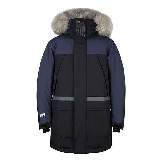New Balance Warm Winter Down Parka Asia Sizing 'Black Blue' NP943041-BK