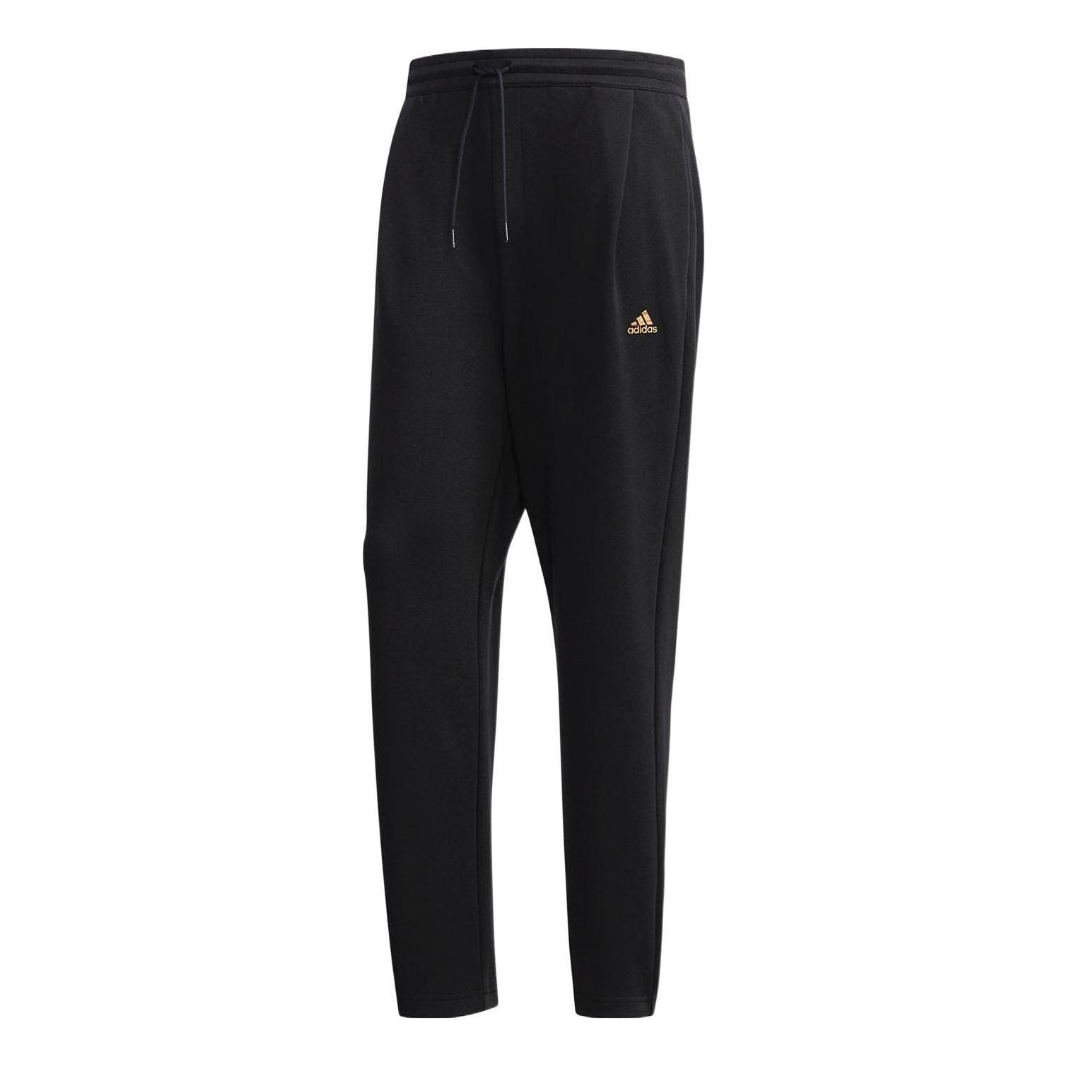Men's adidas Logo Micro Mark Lacing Sports Pants/Trousers/Joggers Black DT2460