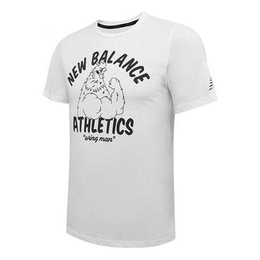 New Balance Men's New Balance Anime Printing Sports Short Sleeve White AMT01071-1