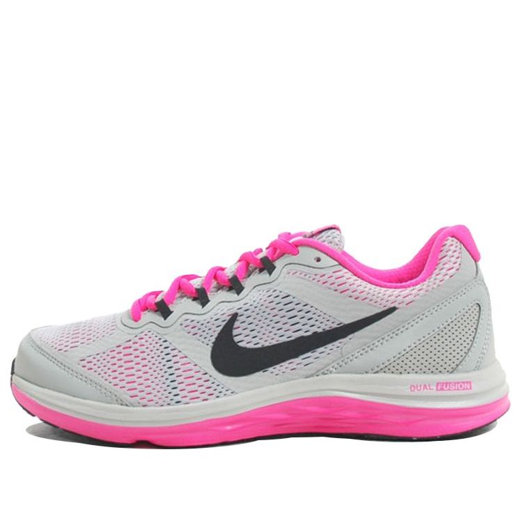 (WMNS) Nike Dual Fusion 3 Low-Top Gray/Pink 654446-012