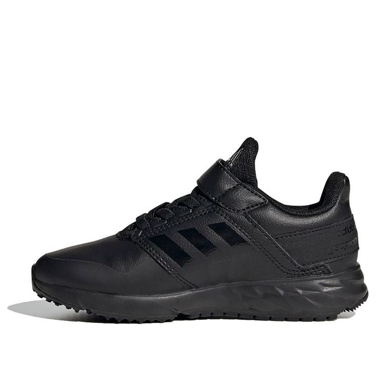 (GS) adidas Fortafaito Elastic Laces Top Strap K 'Black' FY6664
