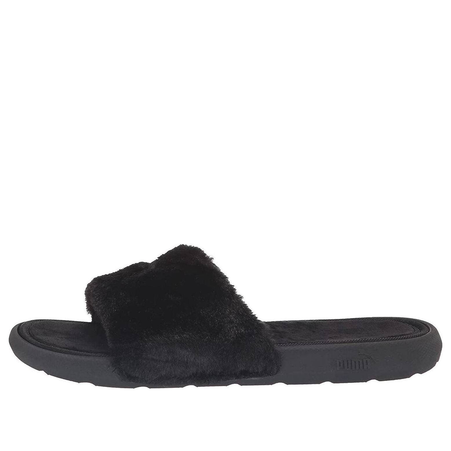 PUMA Cool Cat Fluffy Slides 'Black' 38427301