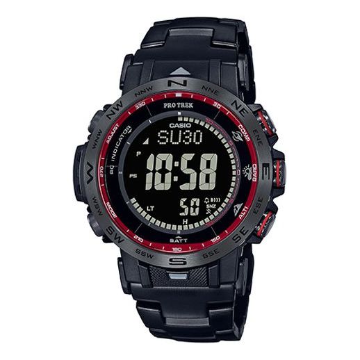 CASIO Solar Powered Sports Mens BlackRed Digital PRW-30YT-1APR