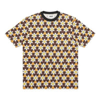 PALACE Curtains Flowers Full Print Colorblock Round Neck Short Sleeve Unisex P19ES005