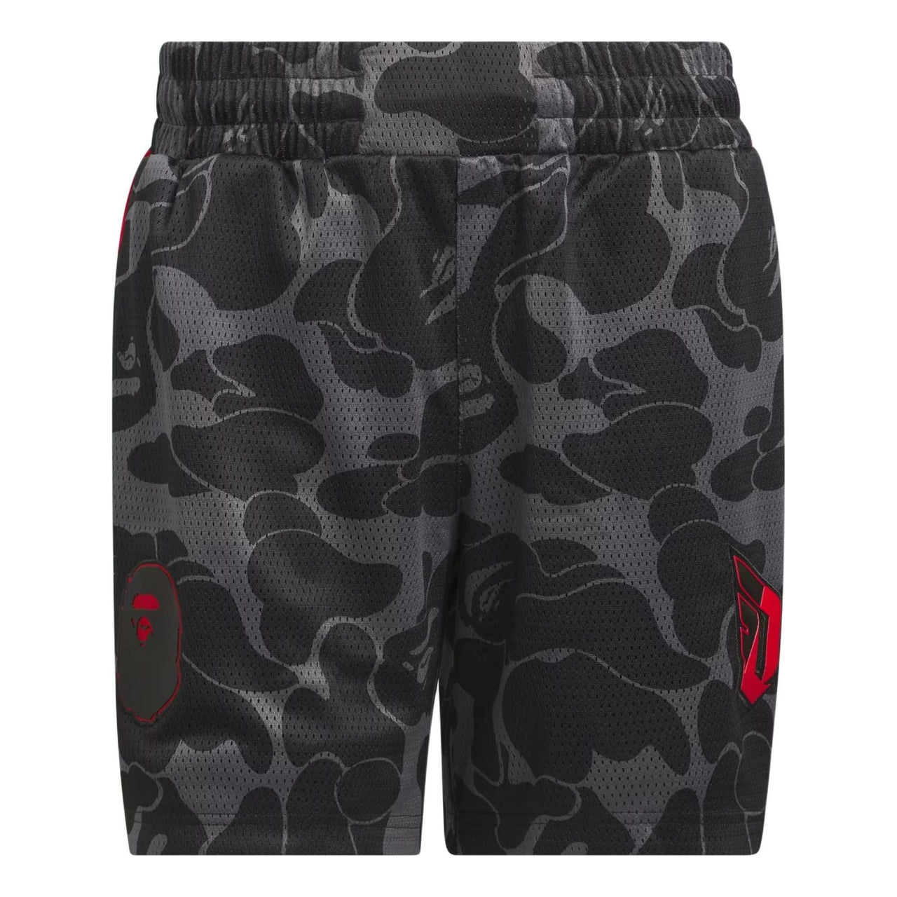 adidas x BAPE Dame 9 Basketball Shorts Asia Sizing 'Grey' JF1153