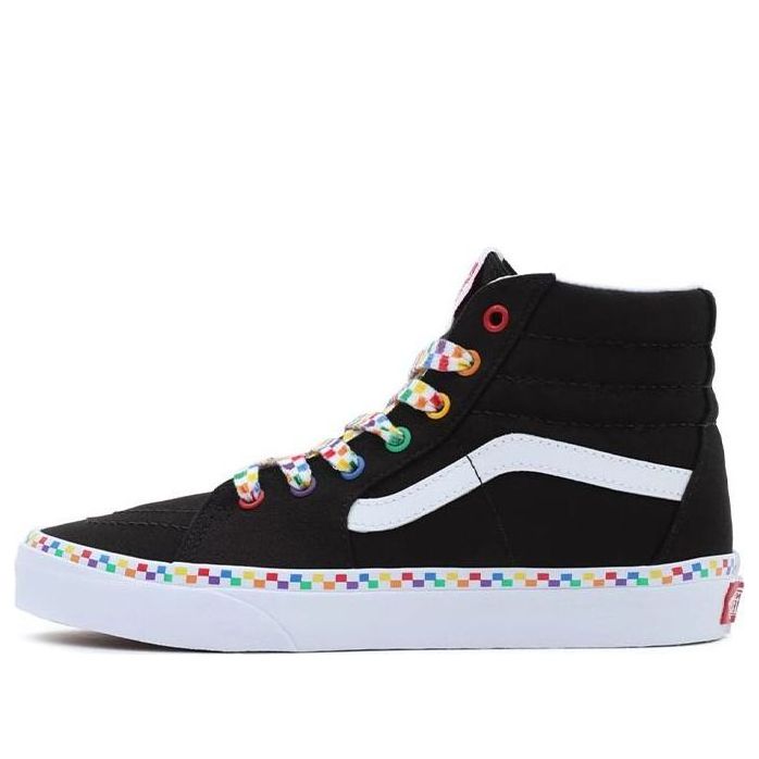 Vans Rainbow Checkerboard SK8-HI 'Black White' VN0A4UI2AC5