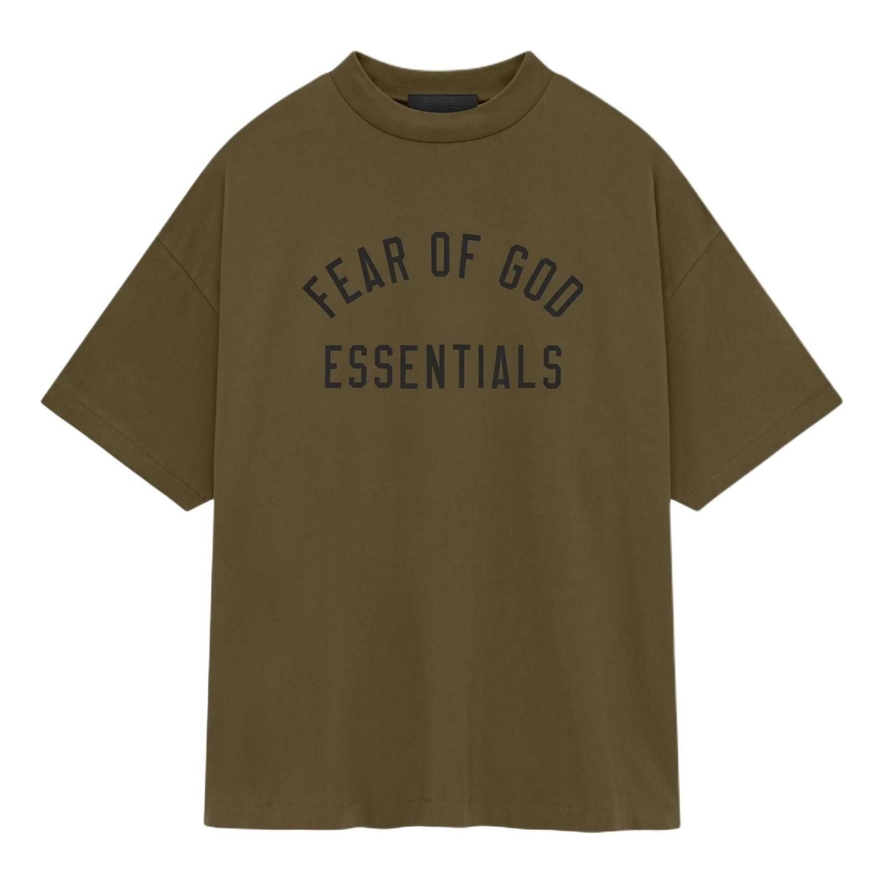 Fear of God Essentials Jersey Crewneck Tee 'Olive' 125BT244194F