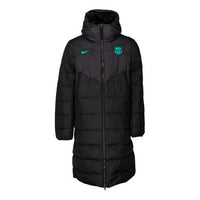 Nike Strike Solid Color logo hooded Soccer/Football Down Jacket Black DB9879-010