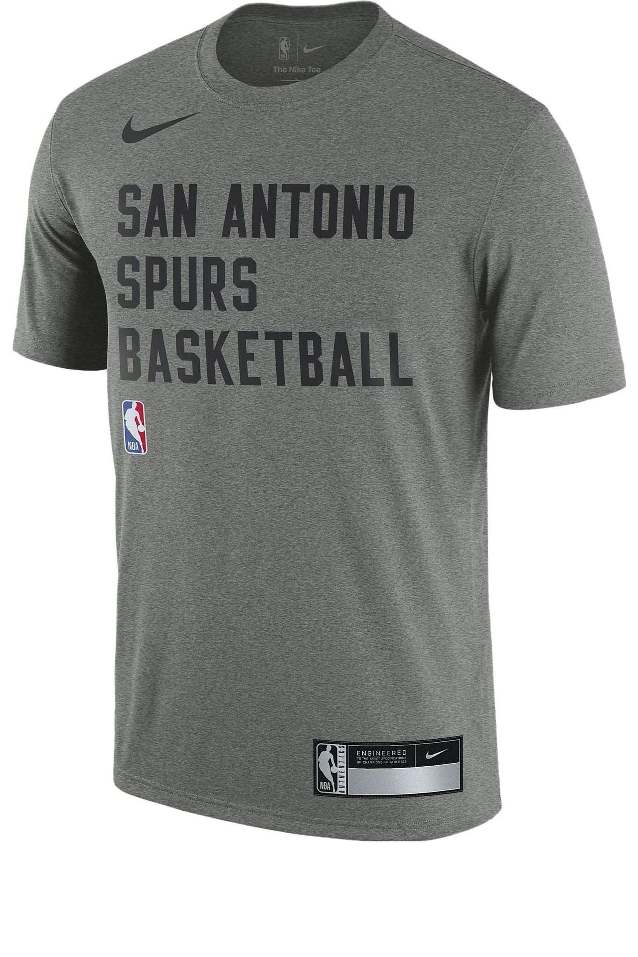 Nike x NBA San Antonio Spurs Dri-FIT Practice T-shirt 'Grey' FJ0189-063