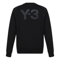 Men's Y-3 Back Large Logo Pure Cotton Casual Black S13583