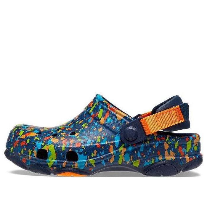 (GS) Crocs Classic All Terrain Terrazzo Clogs 'Blue Orange Multi' 207610-4HQ