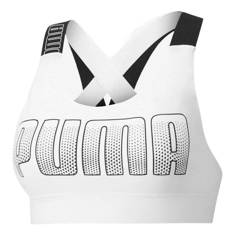 PUMA Mid Impact Feel it Bra 'White' 520299-02