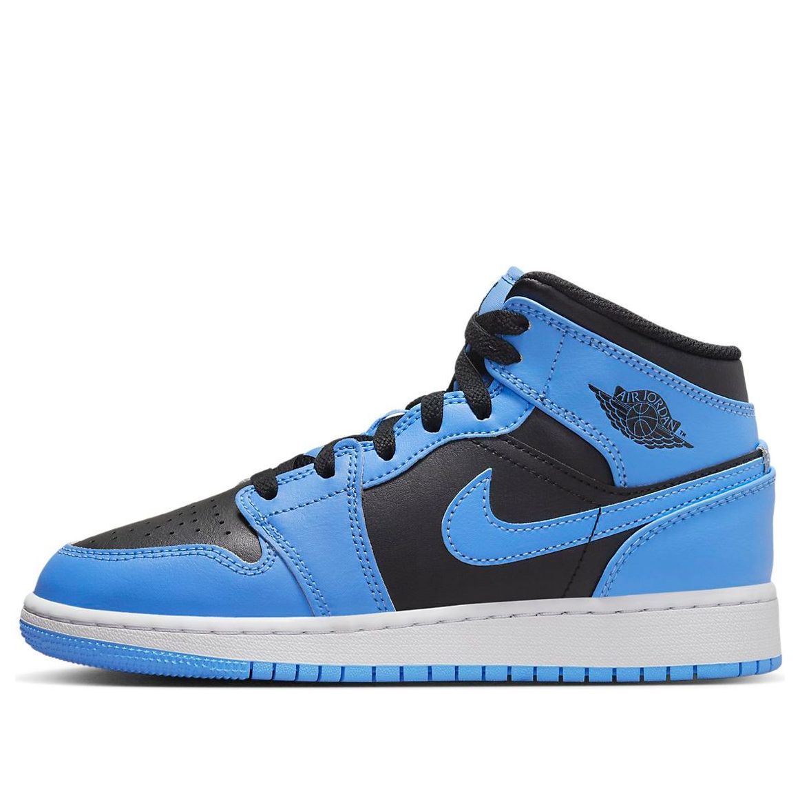 (GS) Air Jordan 1 Mid 'Blue Black' DQ8423-401