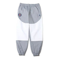 Men's Air Jordan Casual Contrast Color Stitching Sports Pants/Trousers/Joggers Gray DJ0390-090