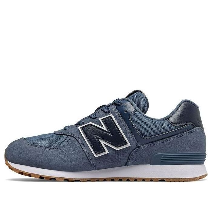 (GS) New Balance Premium 574 Navy Blue GC574PRN