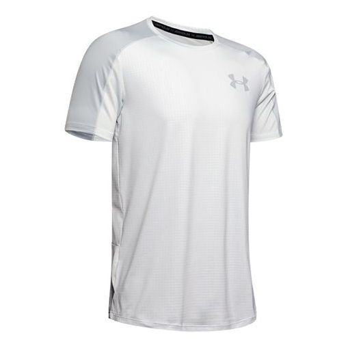 Men's Under Armour MK-1 Emboss Short Sleeve Tops White 1345248-014