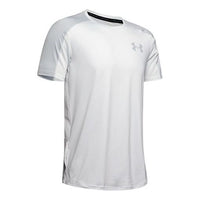 Men's Under Armour MK-1 Emboss Short Sleeve Tops White 1345248-014