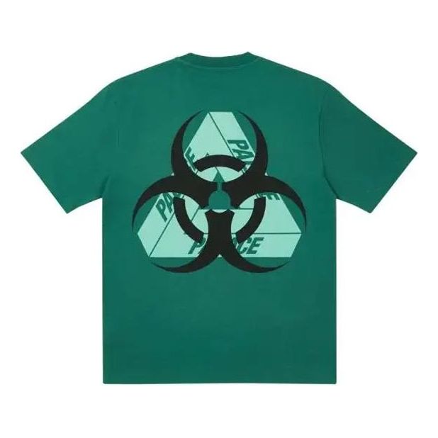 PALACE BIO HAZARD T-SHIRT GREEN Triangle Back Pattern Logo Short Sleeve Unisex P20TS150