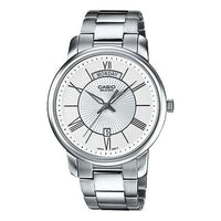 Men's CASIO Minimalistic Fashion Quartz Watch Stainless Steel Strap Mens BEM-152D-7A