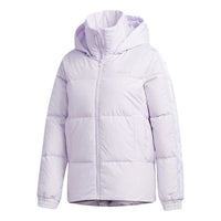 (WMNS) adidas neo Hooded Down Puffer Jacket 'Silver Dawn' GJ8791