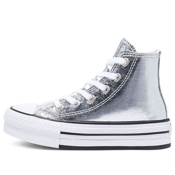 (GS) Converse Chuck Taylor All Star Platform High 'Digital Powder - Silver' 670547C