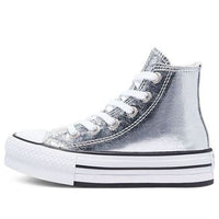 (GS) Converse Chuck Taylor All Star Platform High 'Digital Powder - Silver' 670547C