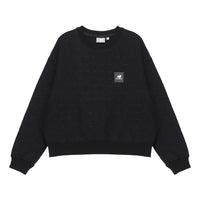(WMNS) New Balance Logo Sweatshirt Asia Sizing 'Black' 5CC37142-BK