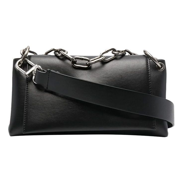 Men's Off-White Nailed Black Shoulder Bag OMNM007S21LEA0011000
