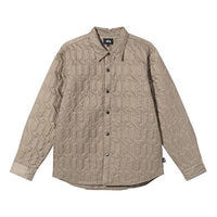 Men's Stussy Long Sleeves Jacket Creamy White 1110139