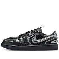 (WMNS) Air Jordan 1 Low Method of Make V3 'Black Metallic Silver' HQ2186-001