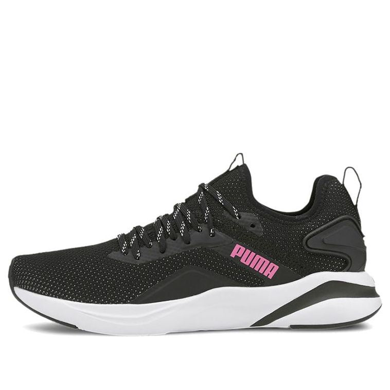 (WMNS) PUMA Softride Rift Knit 'Black White Pink' 194069-01