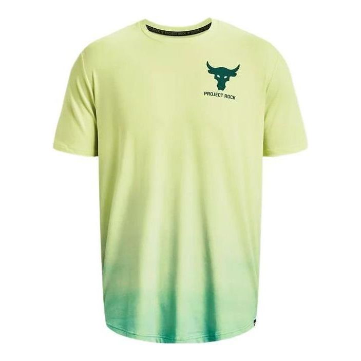 Under Armour Project Rock Fade T-shirt 'Yellow Green' 1378906-391