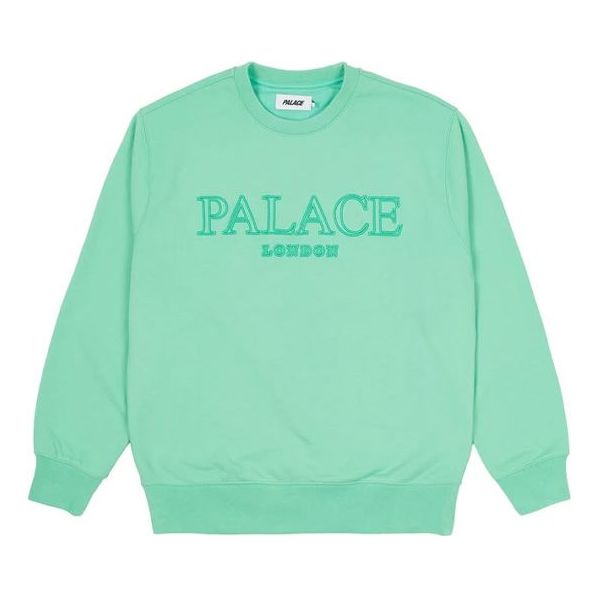 PALACE Classic Minimalistic Alphabet Logo Round Neck Unisex Green P20CS113
