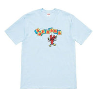 Supreme SS19 Dynamite Tee Printing Short Sleeve Unisex Light Blue SUP-SS19-10494