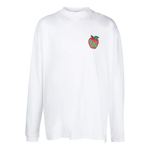 Off-White SS21 animal Pattern Long Sleeves Loose Fit White OMAB032S21JER0040125