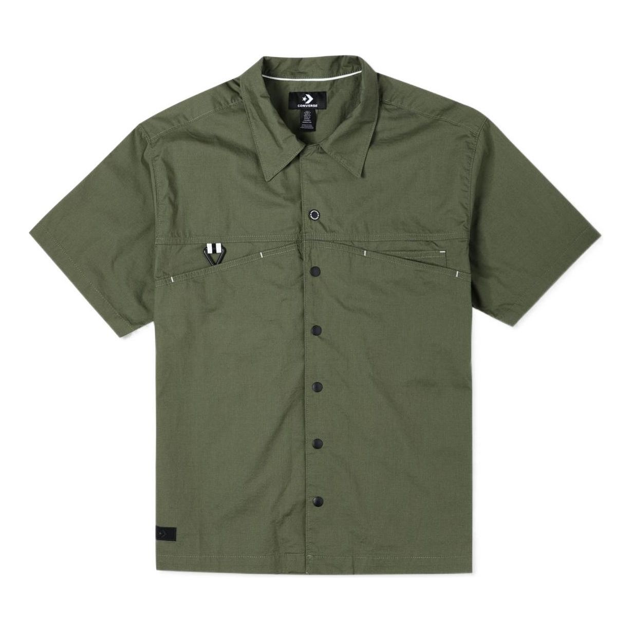 Converse Layering Shirt Asia Sizing 'Olive Green' 10024356-A01