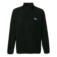 Stussy Unisex High Neck Zip Sweatshirt Black 118287