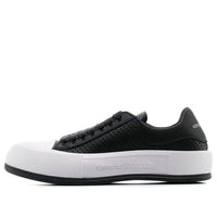 Alexander McQueen Deck Lace Plimsoll 'Black White' 727374WIATB1070